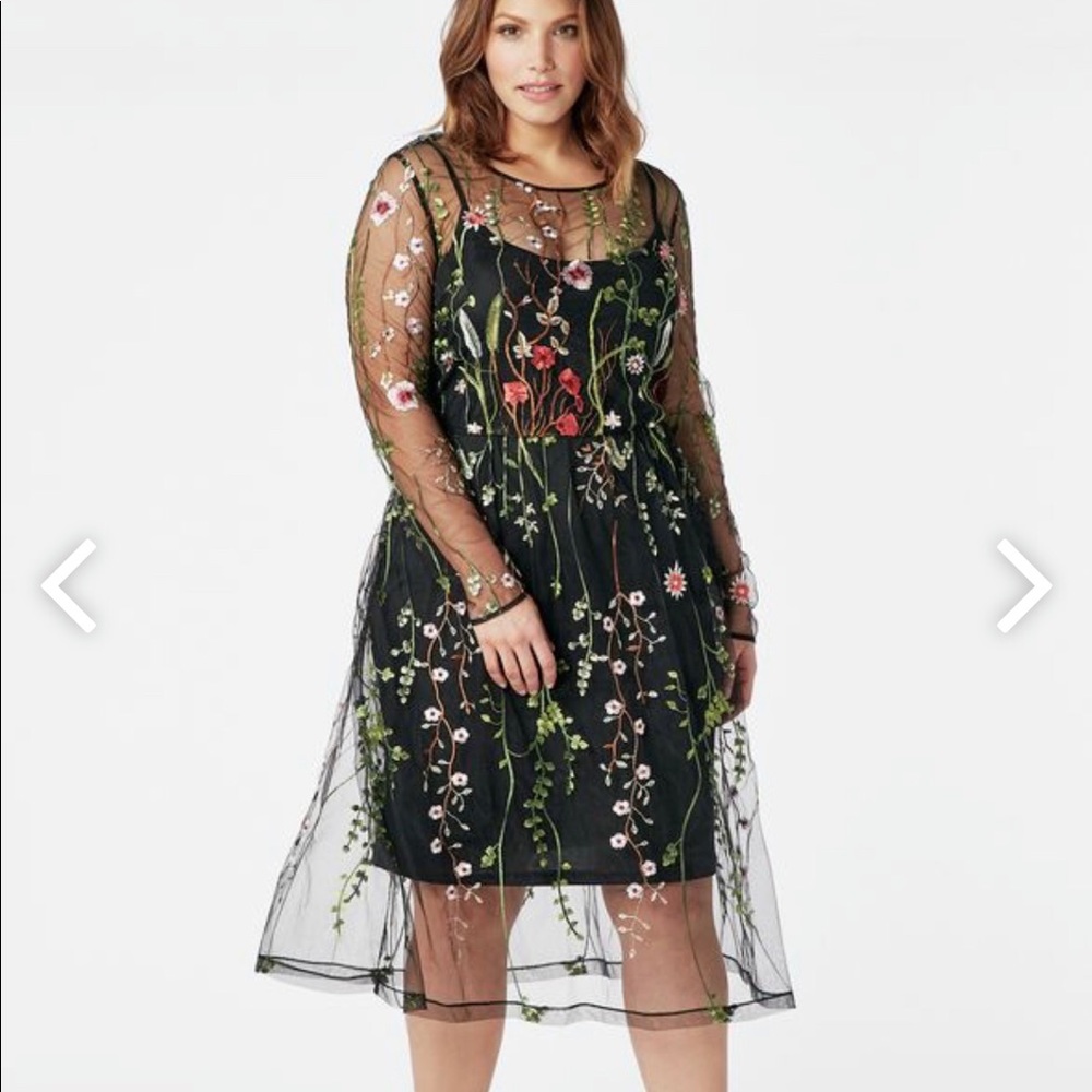 Floral Embroidered Dress